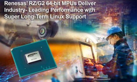 New RZ/G2 64-Bit MPUs Deliver Industry- Leading Performance with Super Long-Term Linux Support