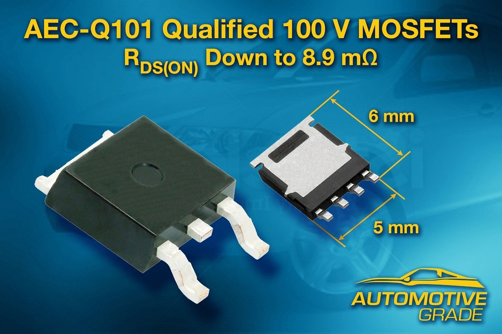 Vishay Intertechnology AEC-Q101 Qualified -30 V and -40 V P-Channel MOSFETs