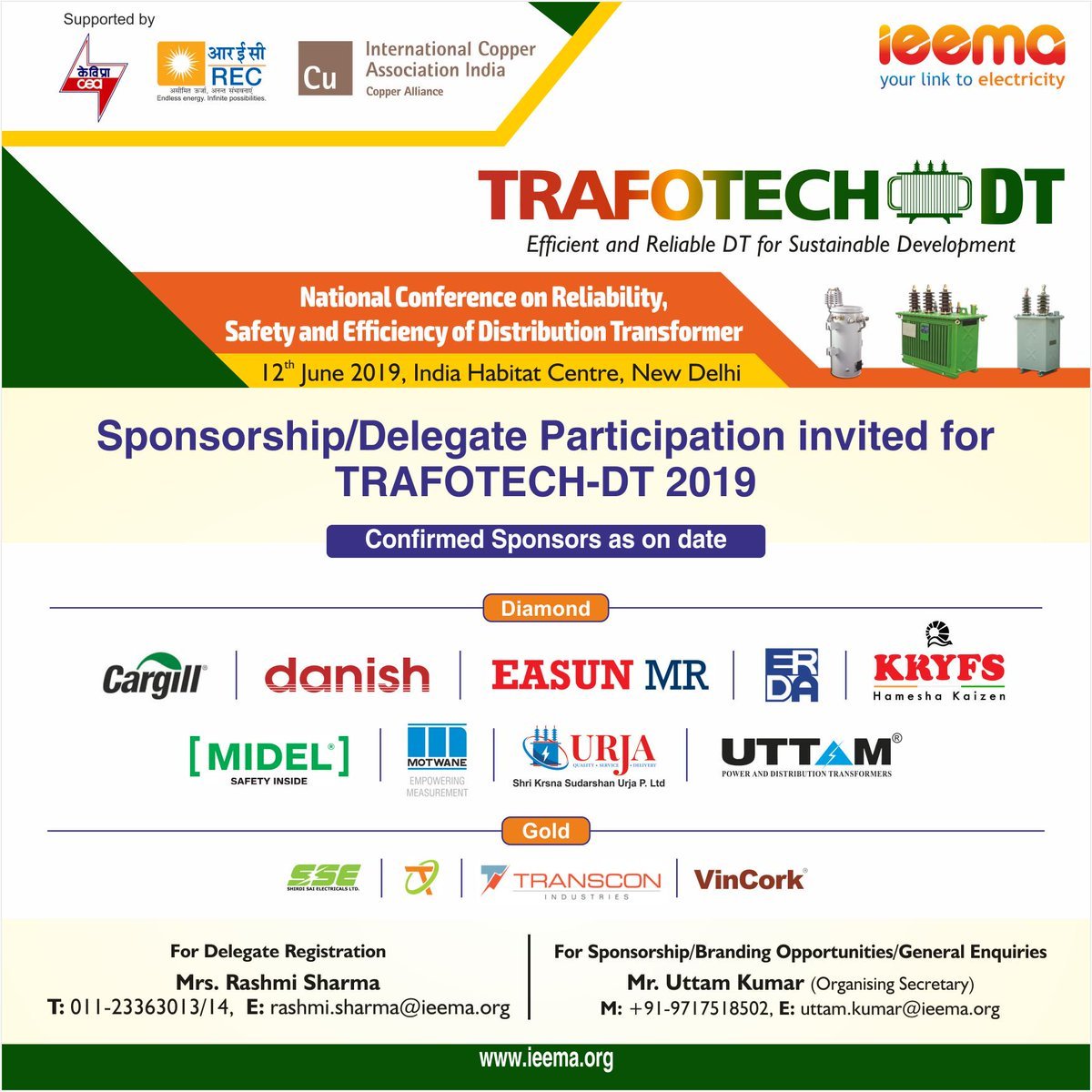 ieema TRAFOTECH  12 Jun 2019 India Habitat Centre, New Delhi, India