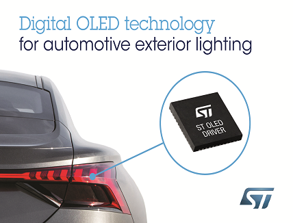 STMicroelectronics & Audi AG Collaborate for Automotive Exterior OLED lighting