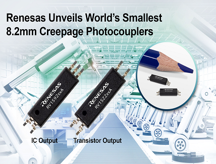World’s Smallest Photocouplers for Industrial Automation & Solar Inverter