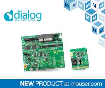 Dialog’s DA14531 Smart Bond TINY Dev Kits, Now at Mouser Dialog’s DA14531 Smart Bond TINY Dev Kits, Now at Mouser