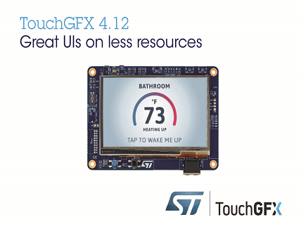 STMicroelectronics Updates TouchGFX Suite