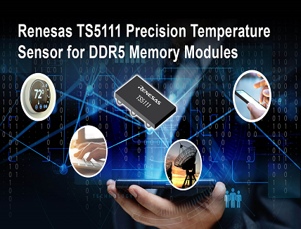 Precision Temperature Sensor for DDR5 Memory Modules