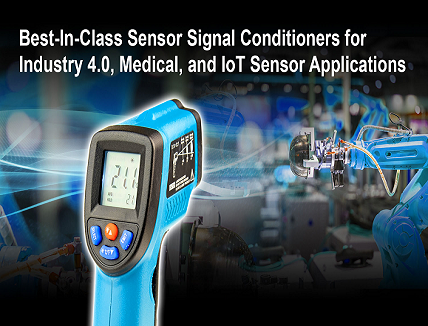 Sensor Signal Conditioner IC for Industry 4.0, Medical & IoT