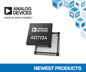 Analog Devices’ AD7134 Precision Alias-Free ADC, Now at Mouser