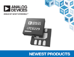 Analog devices’ LTC6228 & LTC6229 operational amplifiers, now at Mouser