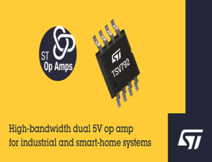 High-bandwidth dual 5V op amp for Industrial & Smart-home systems