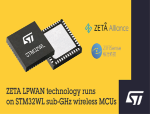 ZETA LPWAN Technology runs on STM32WL sub-GHz Wireless MCUs ZETA LPWAN Technology runs on STM32WL sub-GHz Wireless MCUs