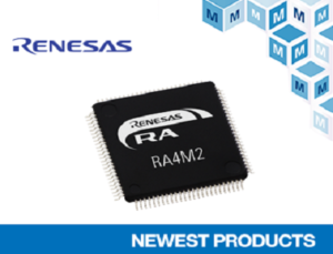 Renesas RA4M2 Microcontrollers now available from Mouser