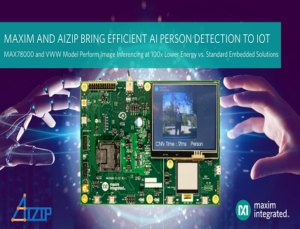 Maxim’s AI microcontroller & Aizip’s Visual Wake Words model provide Lowest-Power IoT Person Detection