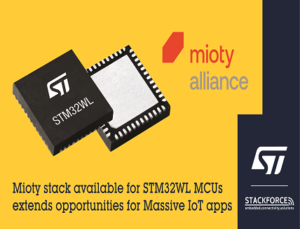 mioty stack now available for STM32WL multi-modulation Radio SoC mioty stack now available for STM32WL multi-modulation Radio SoC