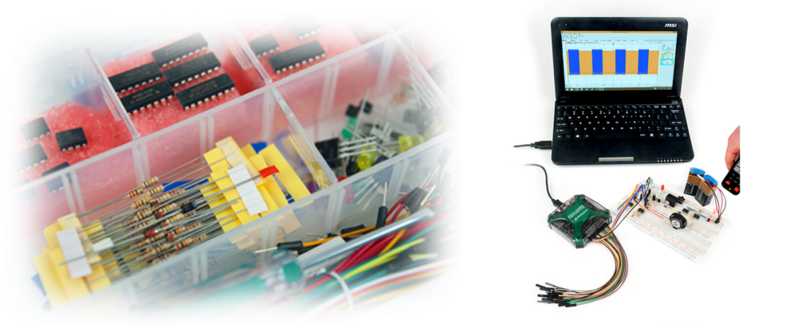 Learn Hands-on Electronics with Texas Instruments myParts Kit and Digilent Analog Discovery 2