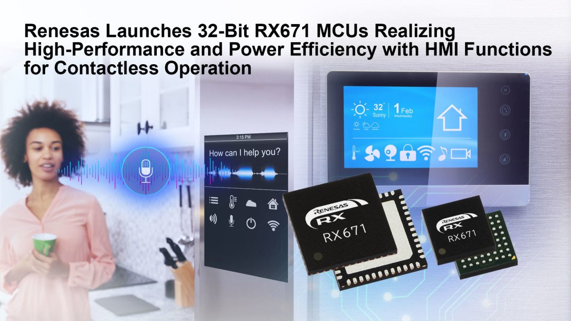 Renesas Launches 32-Bit RX671 MCUs