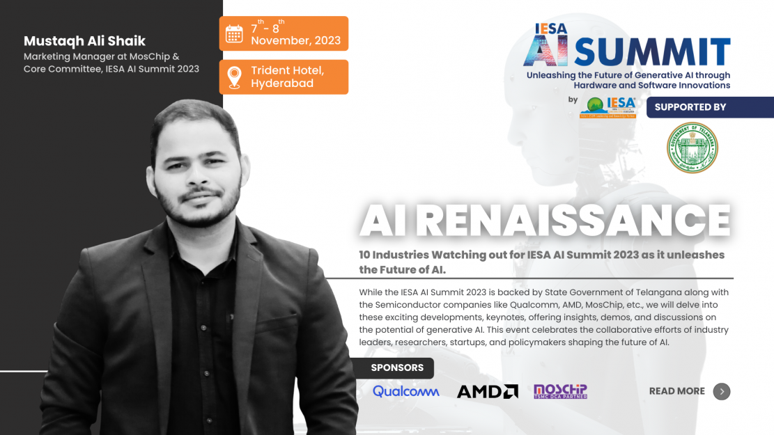 AI Renaissance: 10 Industries Watching out for IESA AI Summit 2023 as it unleashes the Future of AI. AI Renaissance: 10 Industries Watching out for IESA AI Summit 2023 as it unleashes the Future of AI.