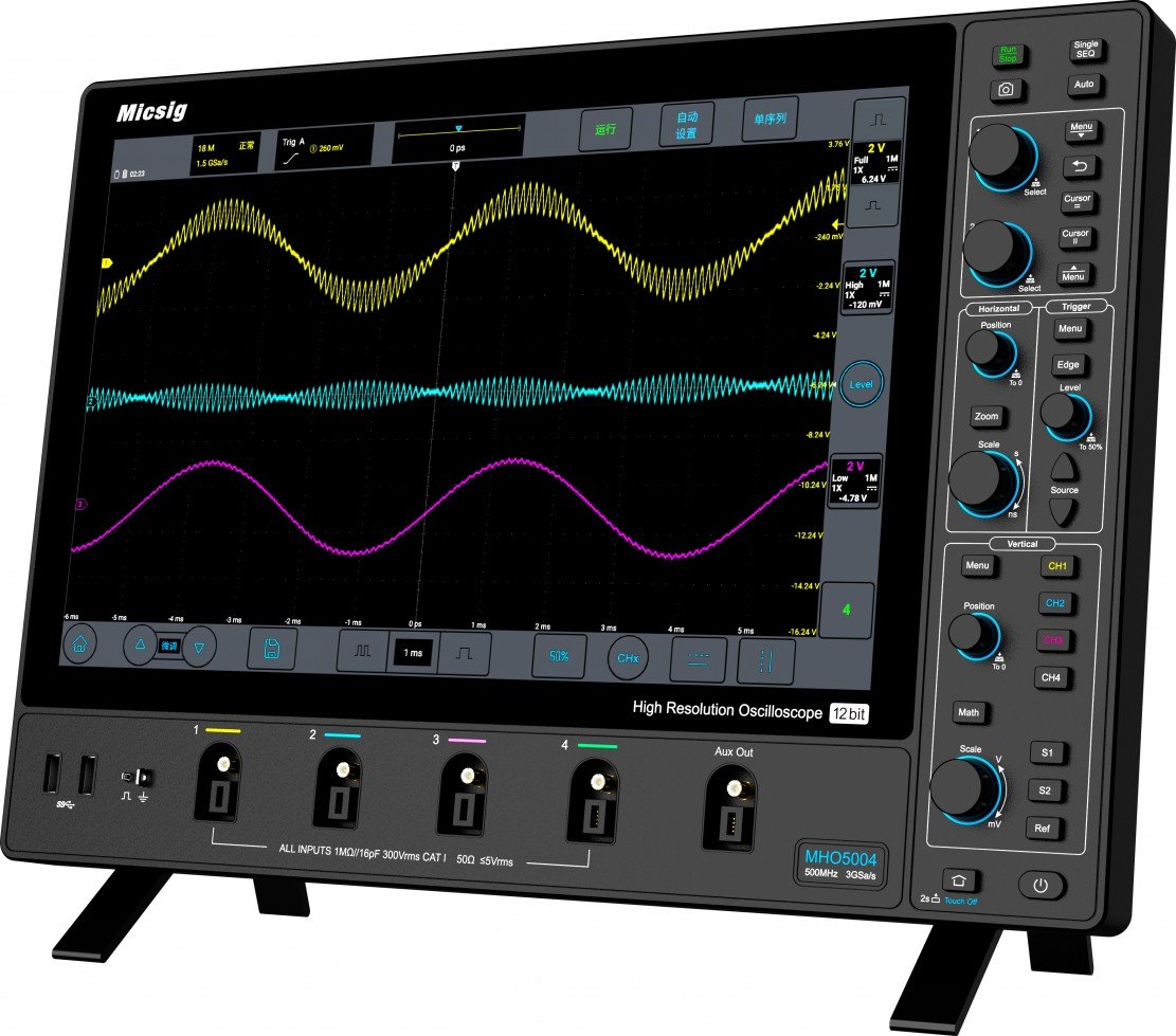 Saelig Announces Micsig MHO3 Series 500MHz High Resolution Oscilloscopes with 14” Touchscreen Saelig Announces Micsig MHO3 Series 500MHz High Resolution Oscilloscopes with 14” Touchscreen
